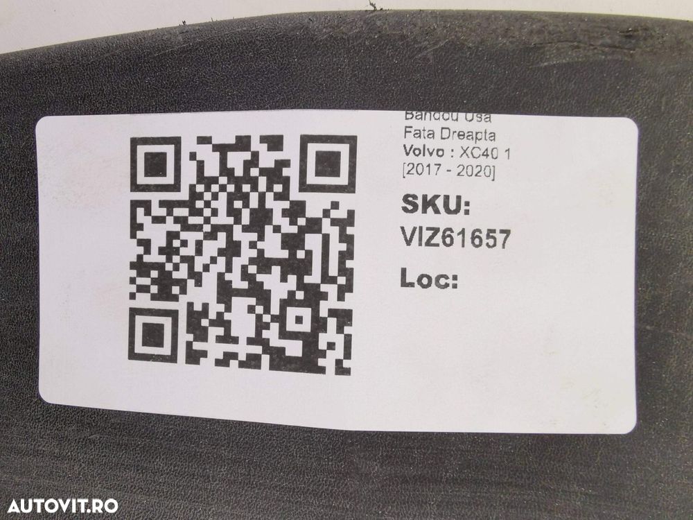 Bandou Usa Fata Dreapta Volvo  XC40 1 [2017 - 2020] 2021 2022 2023 202 - 8