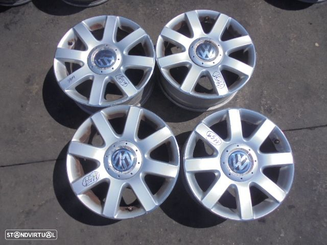 Jogo De Jantes 1K0601025R VW TOURAN  1T FASE 1 2005 1.9TDI 105CV 5P PRETO 50 6.5Jx16 5X112 56.8MM - 3