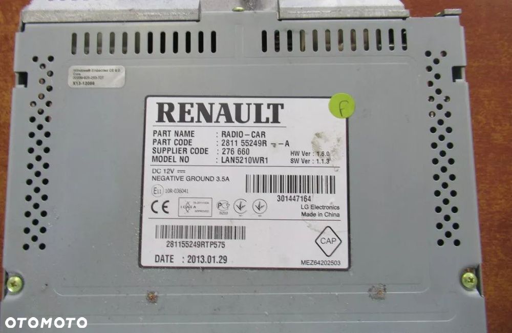 RENAULT CLIO IV RADIO WYŚWIETLACZ 281155249R - 2