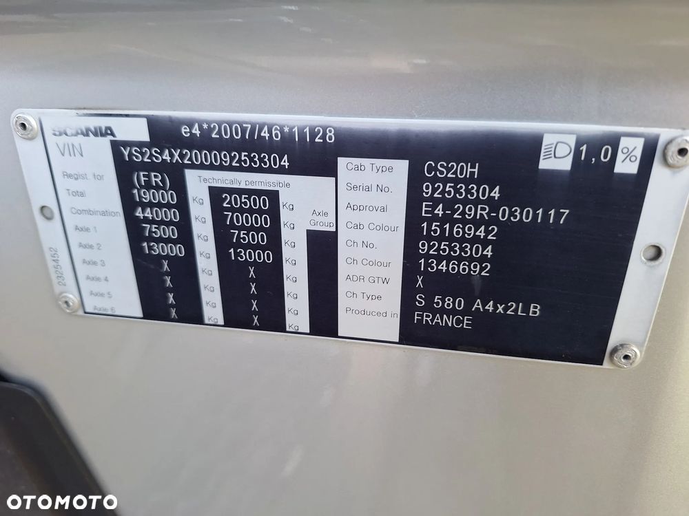 Scania V8 580 / S580 Wzorowy stan od pierwszego właściciela - 2