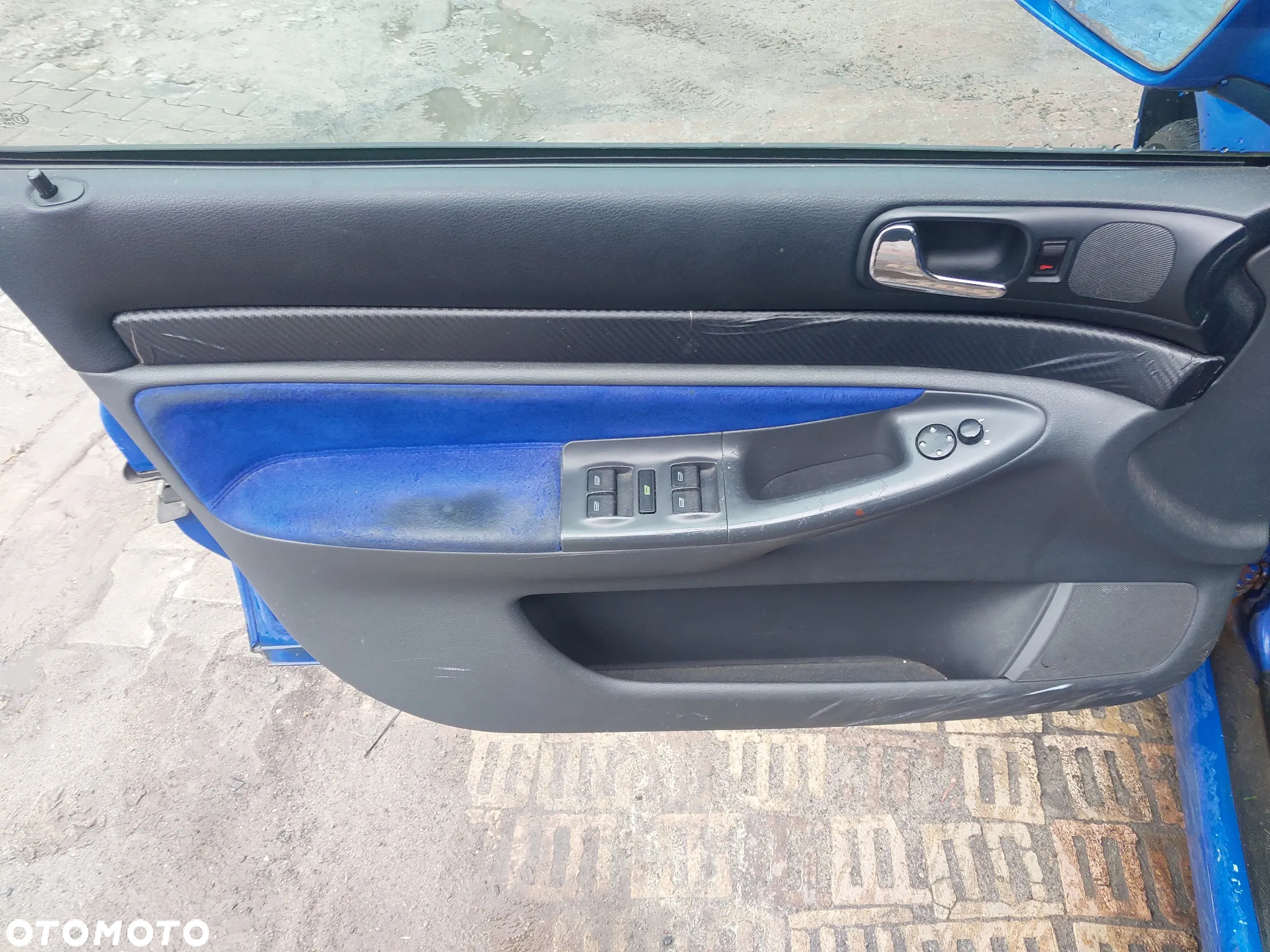 Fotele półskóra alcantara grzane Audi A4 S4 B5 boczki komplet kubełkowe kubełki - 6