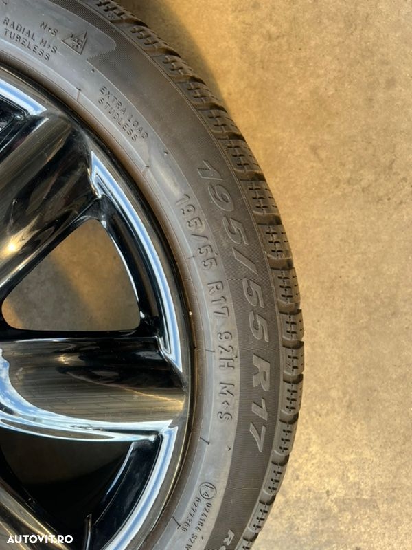 vând jante originale Mini Cooper pe 17” cu anvelope iarnă - 6