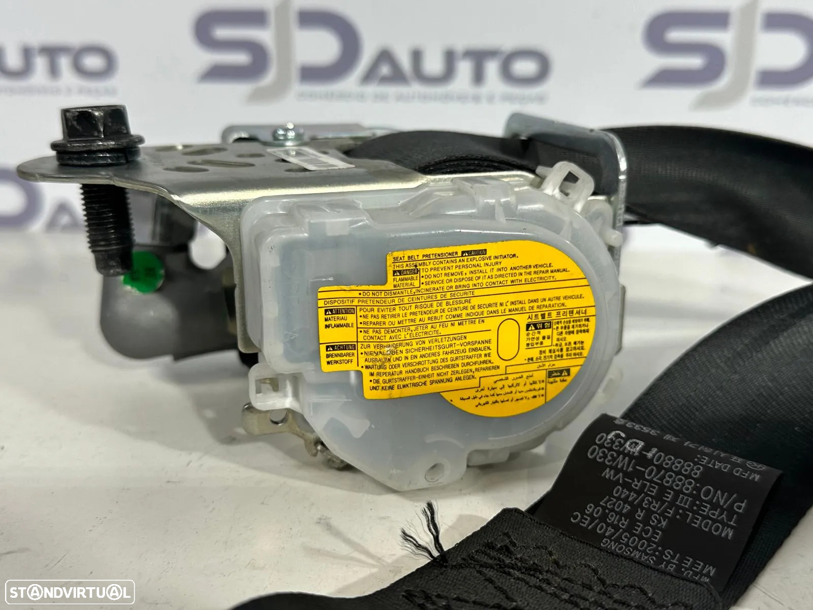 Cinto / Pré Tensor Frente Direito / Esquerdo - Kia Rio III - 9