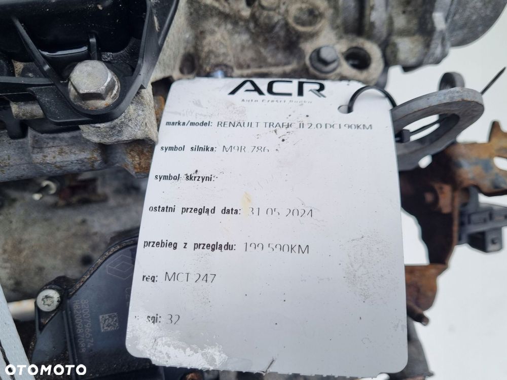 SILNIK KOMPLET Opel Vivaro 2.0 CDTI DCI udokumentowane 199tyś M9R786 - 12