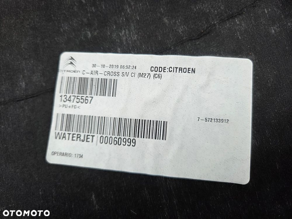 Podsufitka Citroen C3 Aircross - 10