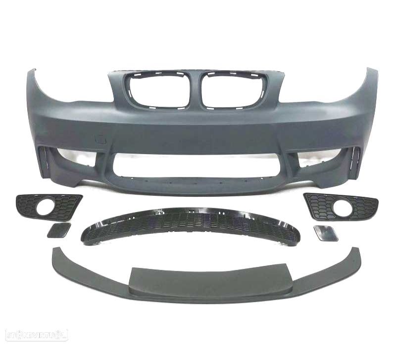 PARA-CHOQUES FRONTAL BMW E81 E82 E88 LOOK 1M PDC + SPOILER FRONTAL - 1