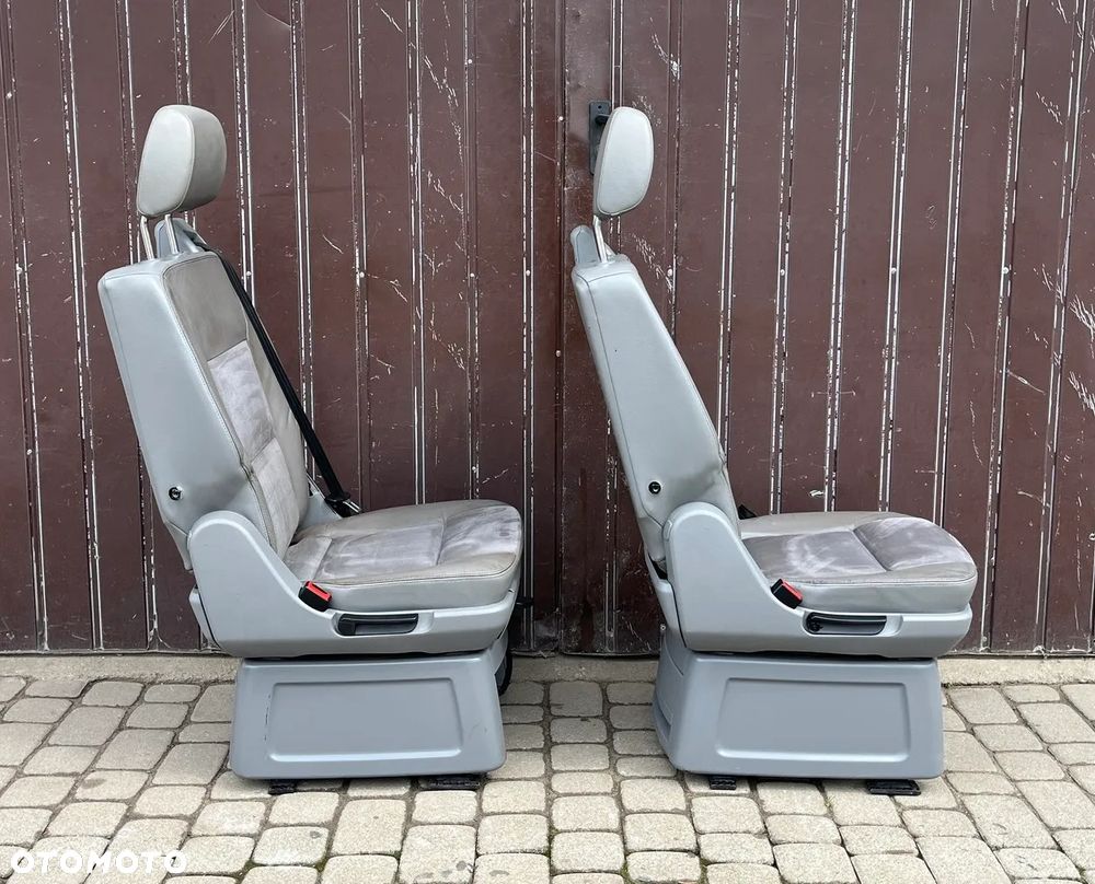 FOTEL OBROTOWY KAPITAŃSKI TYŁ TYLNY DRUGI RZĄD 2 ALCANTARA VW T5 LIFT T6 CALIFORNIA CAMPER MULTIVAN EU - 8