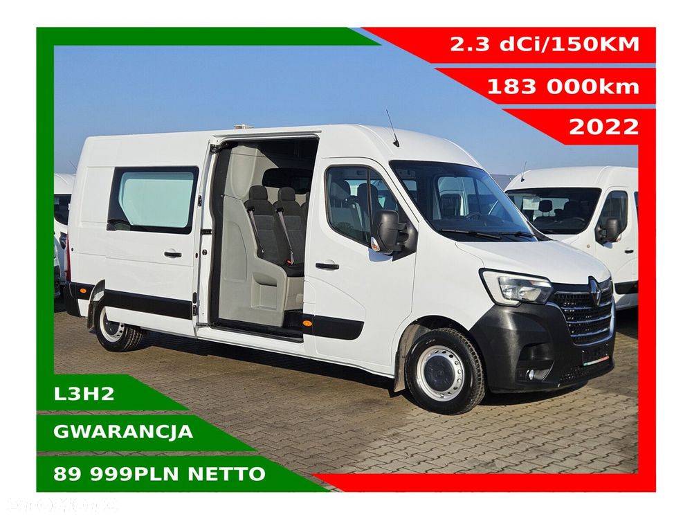 Renault Master L3H2 *89999zł Netto* Brygadówka 7 osób 2.3 dCi/150KM - 1