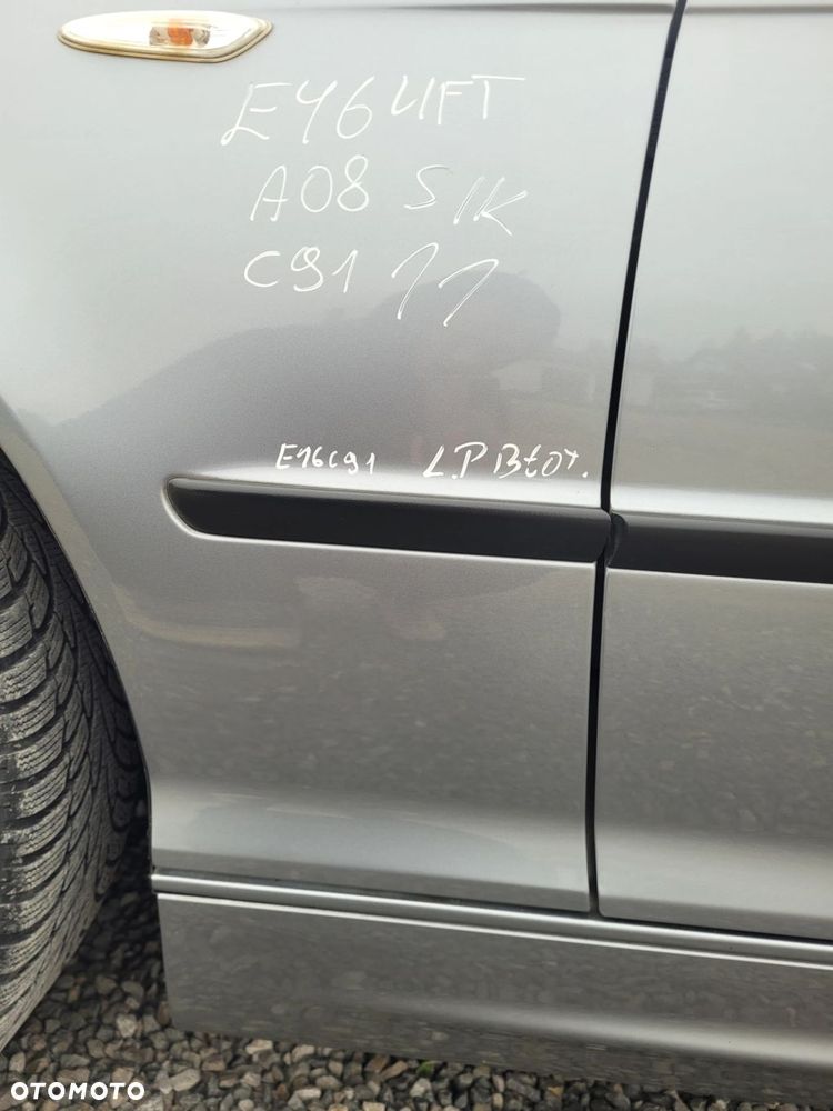 BŁOTNIK LEWY PRZÓD PRZEDNI BMW E46 LIFT A08 SILBERGRAU SEDAN KOMBI C91 - 4