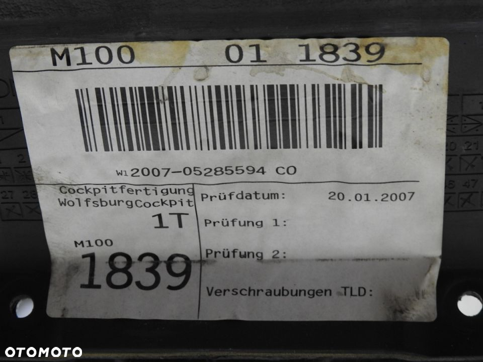 DESKA ROZDZIELCZA KONSOLA VW TOURAN LIFT - 12
