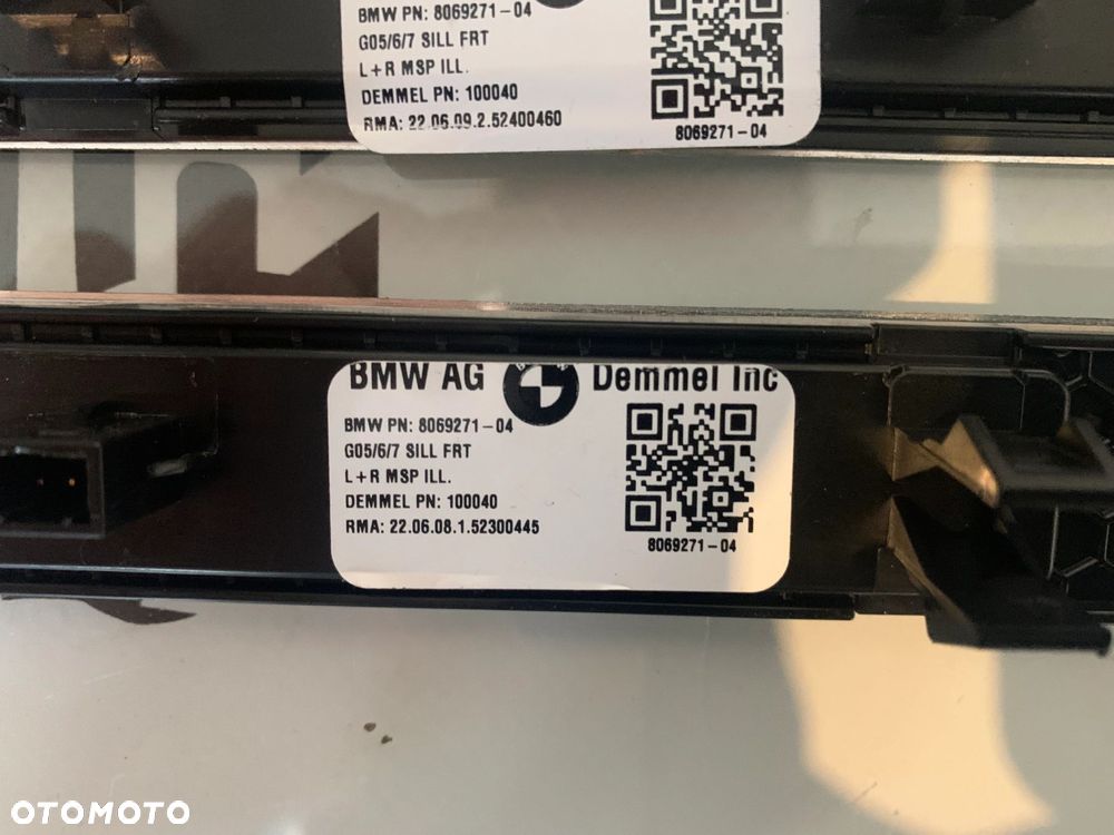 LISTWY NAKŁADKI PROGOWE BMW X5 G05 X5M F95 M-PAKIET LED KOMPLET - 10