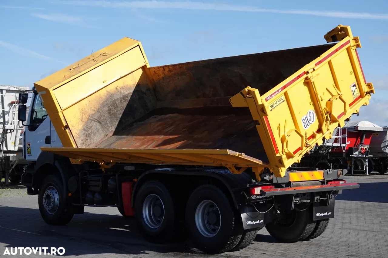Renault KERAX 450 / 6x4 / BASCULATOR / HYDROBORTA / BORDMATIC / MANUAL / IMPORTAT - 7
