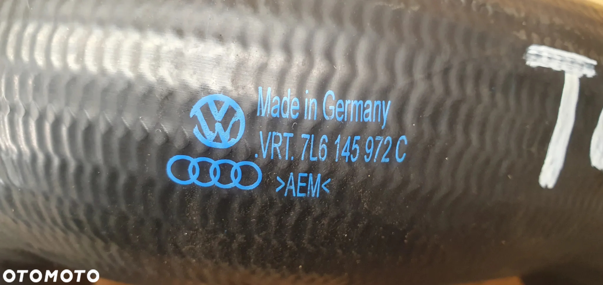 Przewód wąż rura intercoolera VW Touareg 3.0 TDI 7L6145972C - 5