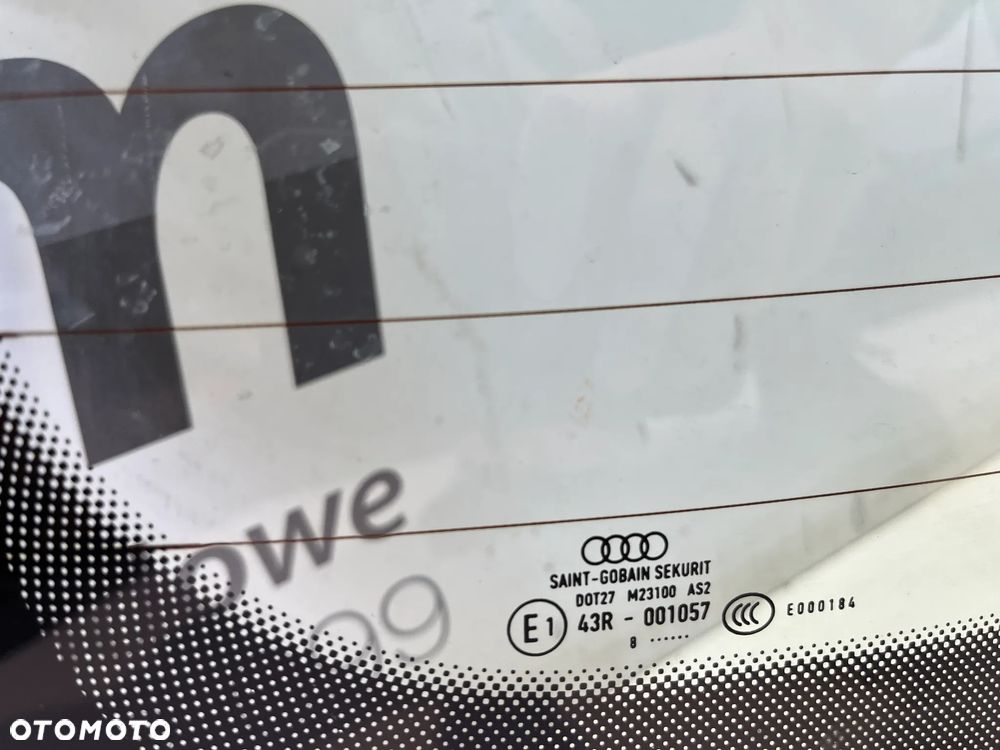 SZYBA TYLNA TYŁ AUDI A4 8K0 B8 2007-2015 SEDAN ORYGINALNA OGRZEWANA - 2