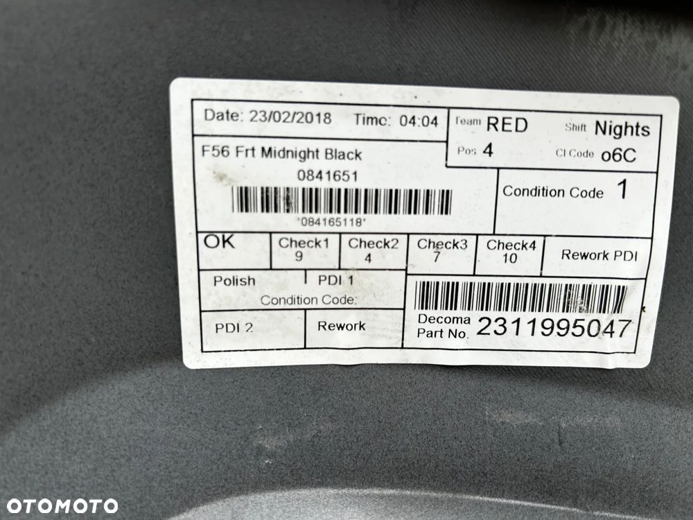 MINI COOPER F56 7317969 ZDERZAK PRZÓD PRZEDNI - 5