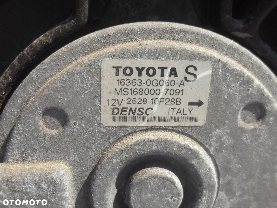 COROLLA VERSO WENTYLATOR CHŁODNICY 2.0 D4D 04-09 - 3