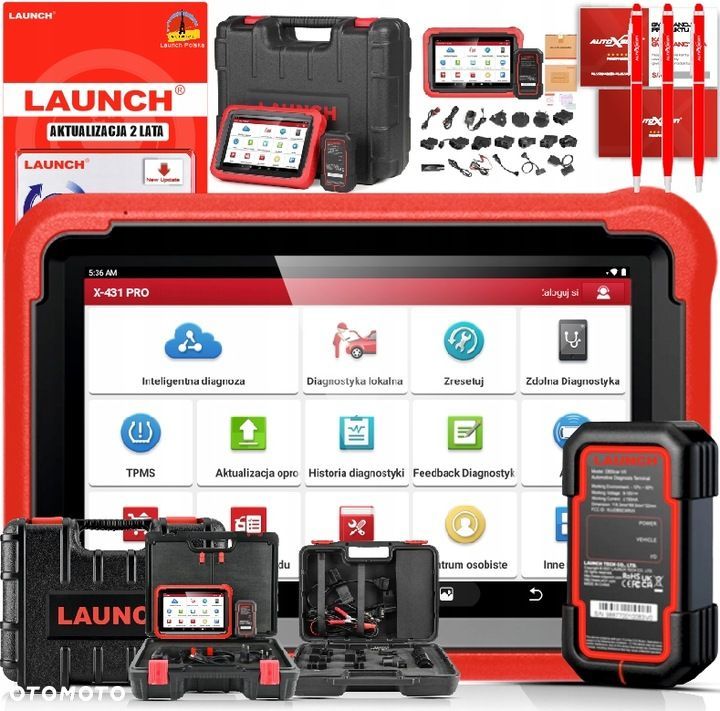 LAUNCH X431 PROS V 5.0 + 2 walizki j. Polski 2 LATA Aktualizacji TESTER OBD - 1