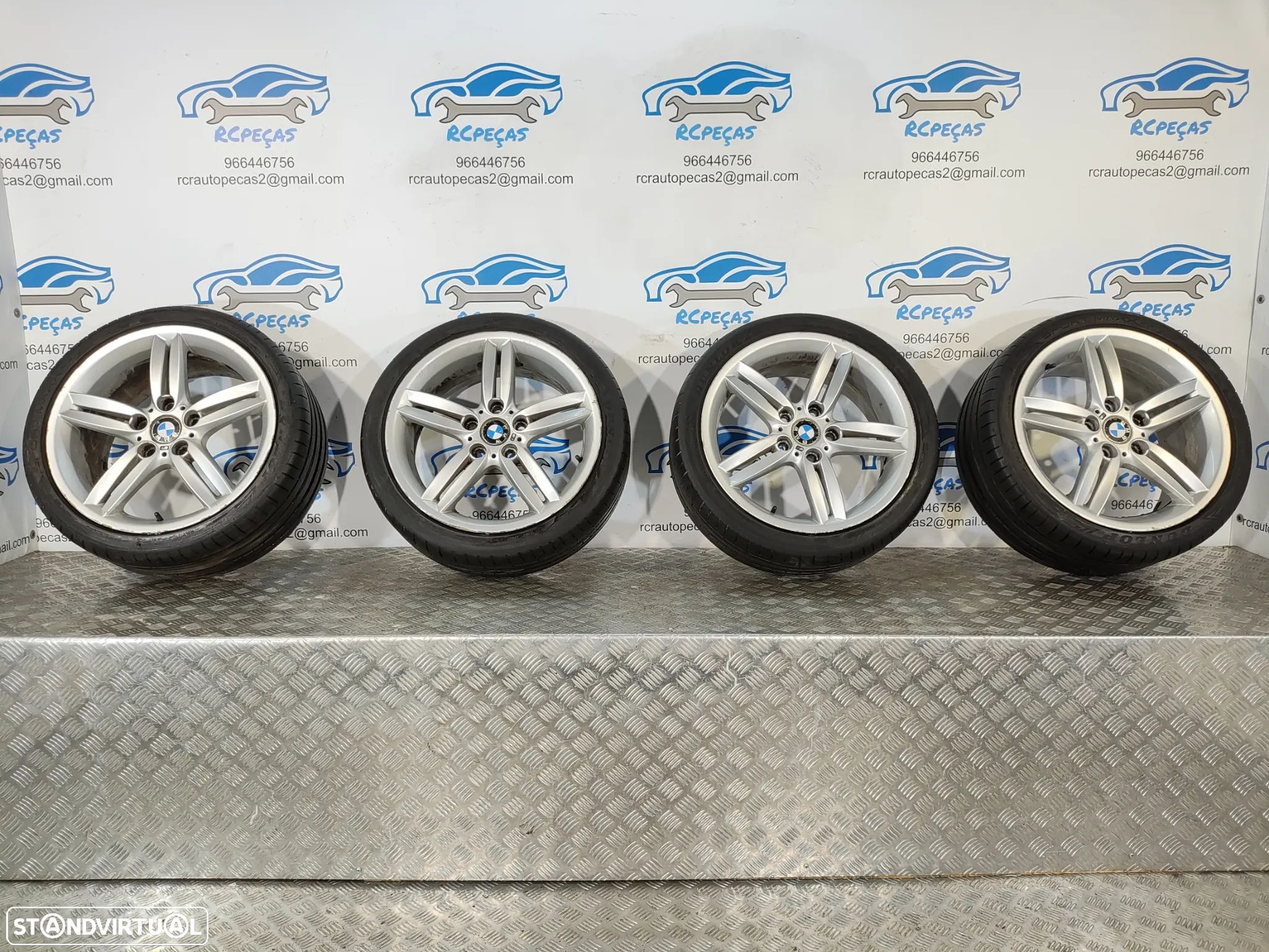 .JANTES ORIGINAIS BMW SERIE 1 E87 PACK M STYLE 208M 18 POLEGADAS 7,5J ET49 8,5J ET52 5X120 7839305 8036939 - 1