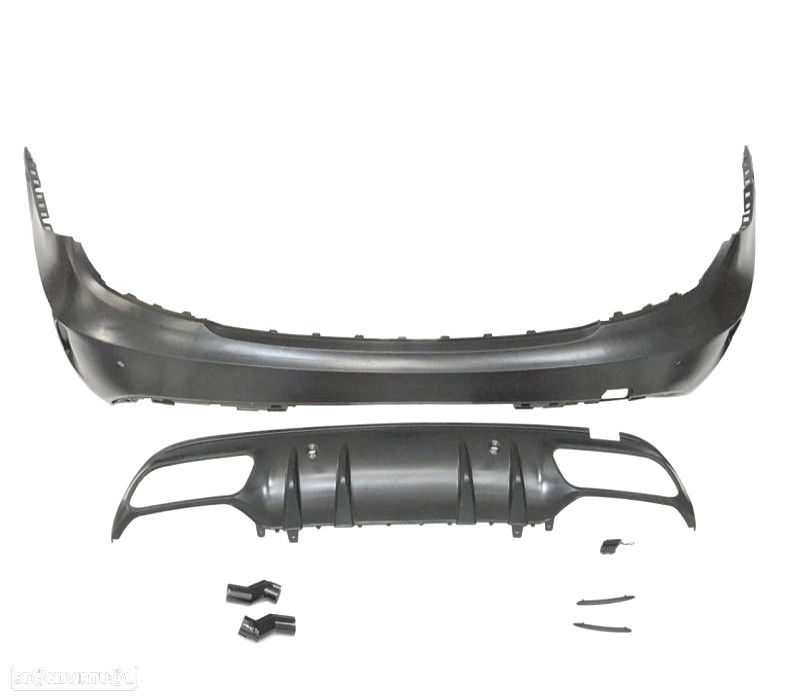 PARA-CHOQUES TRASEIRO MERCEDES W204 07-13 LOOK W205 C63 - 2