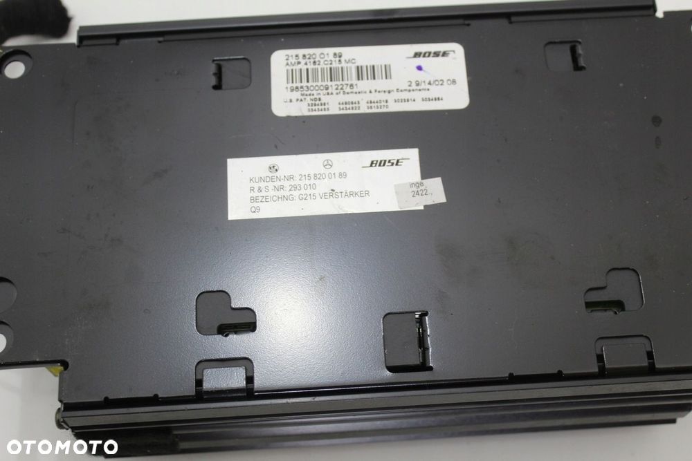 Wzmacniacz Bose sprawny OE Mercedes W215 C215 CL CL500 A2158200189 - 5
