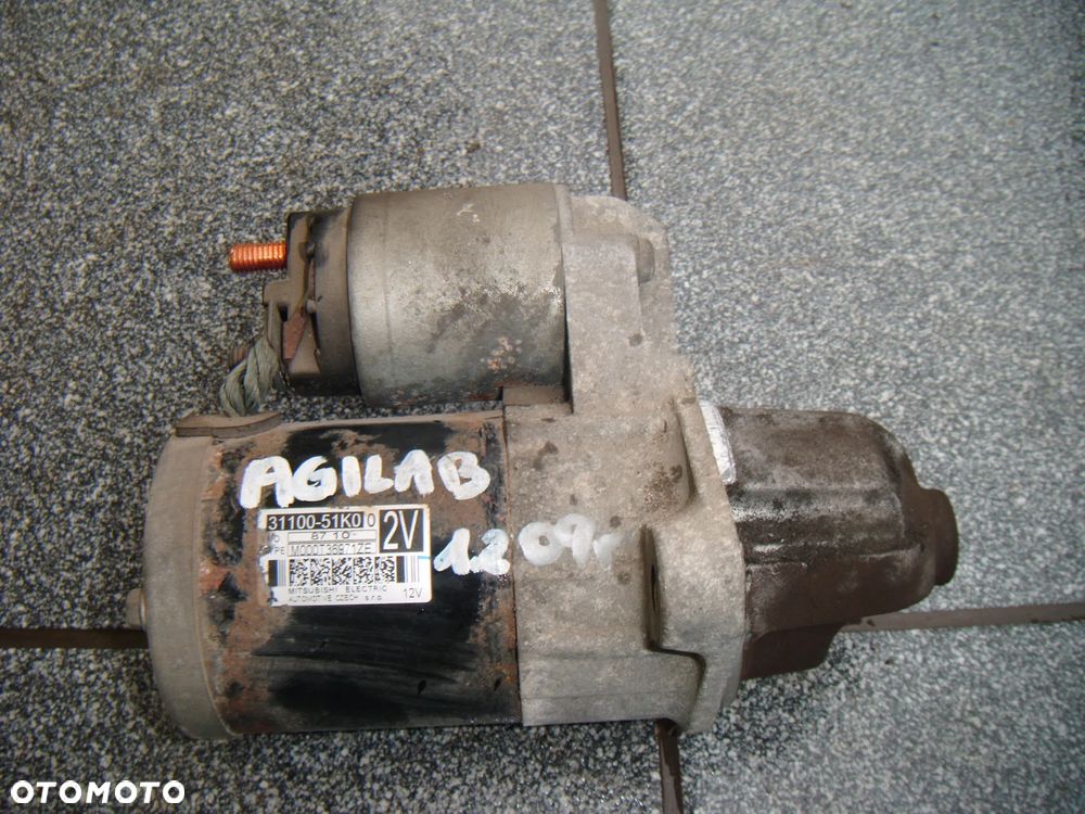 opel agila b 09r 1.2 rozrusznik  31100-51k00 - 1
