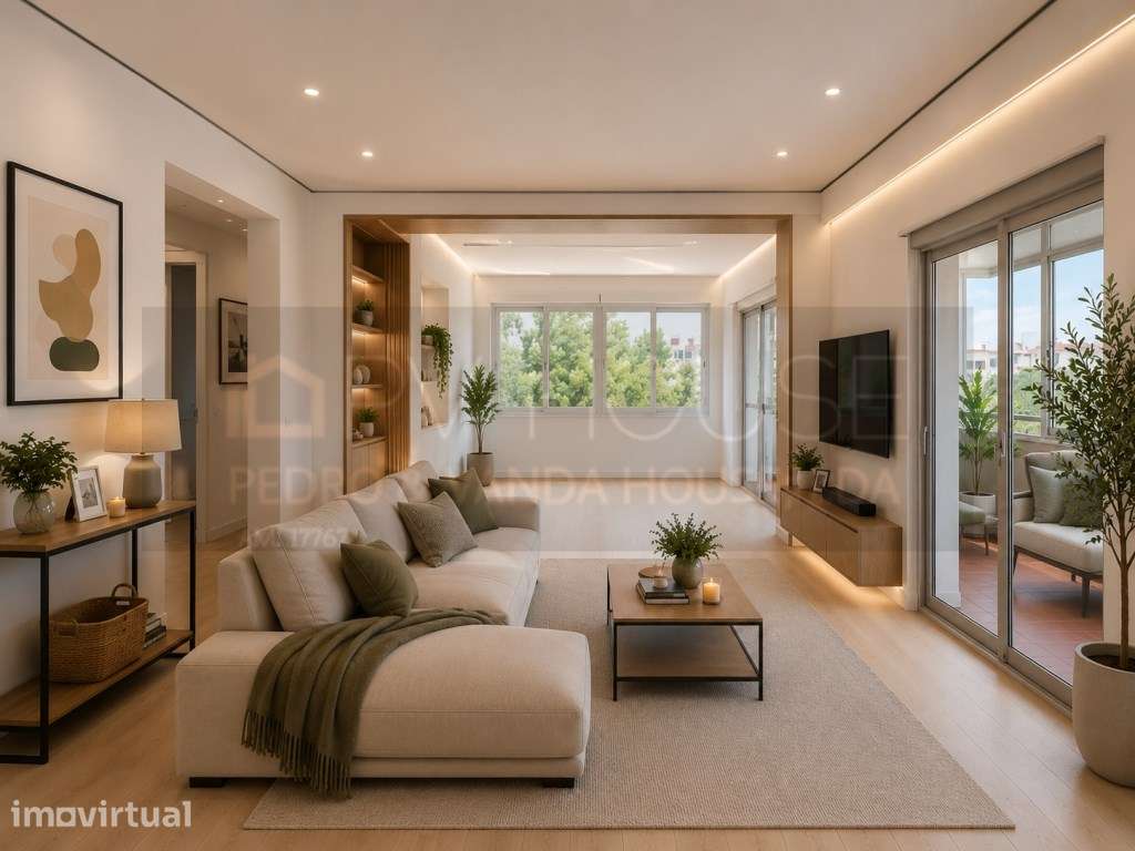 T1+1 Totalmente Remodelado no Centro de Odivelas | Varanda | Equipa... - Grande imagem: 3/9
