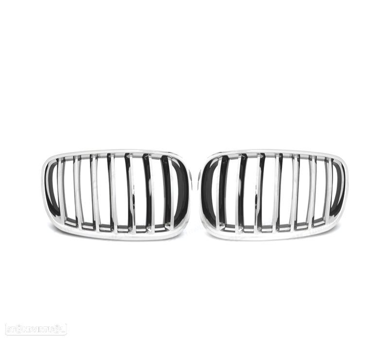 GRELHA FRONTAL BMW X5 E70 10-13 LOOK M PERFORMANCE CROMADO - 2