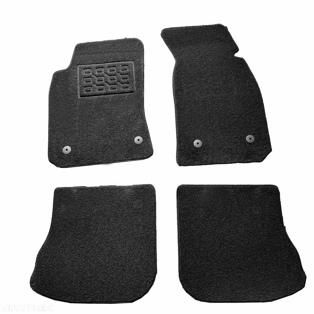 Covorase mocheta Audi A4 (B5) 1995-2000, 4 usi, Negre, set de 4 bucati - 1