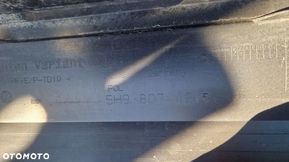 VOLKSWAGEN GOLF VIII KOMBI R-LINE ZDERZAK TYŁ 5H9807421F - 6