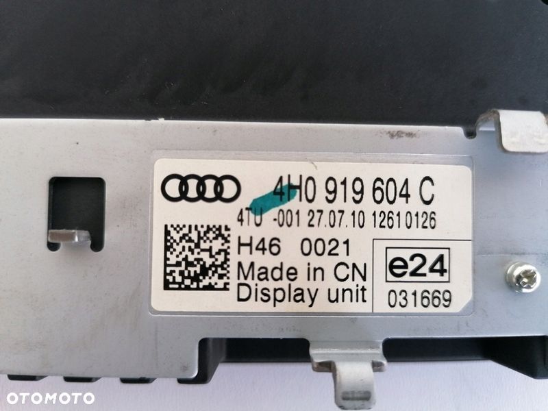 AUDI A8 A7 A6 S8 4H MONITOR MMI 4H0919604C - 4