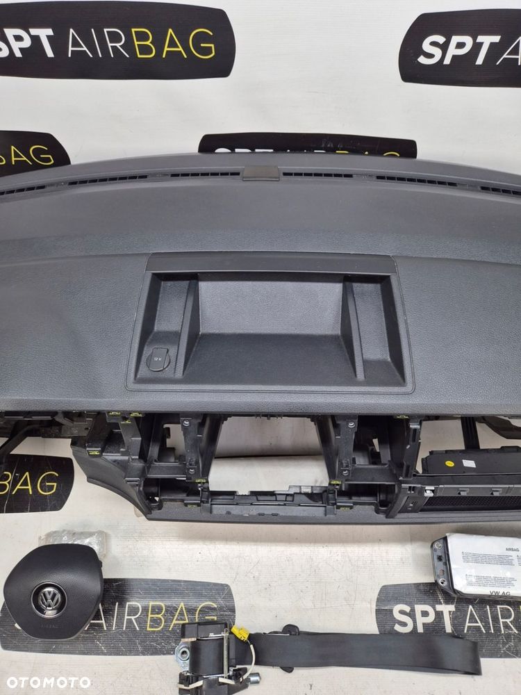 VW TRANSPORTER T6 DESKA ROZDZIELCZA KONSOLA KOKPIT PULPIT PODUSZKI AIRBAG AIR BAG PASY KIT SET - 3