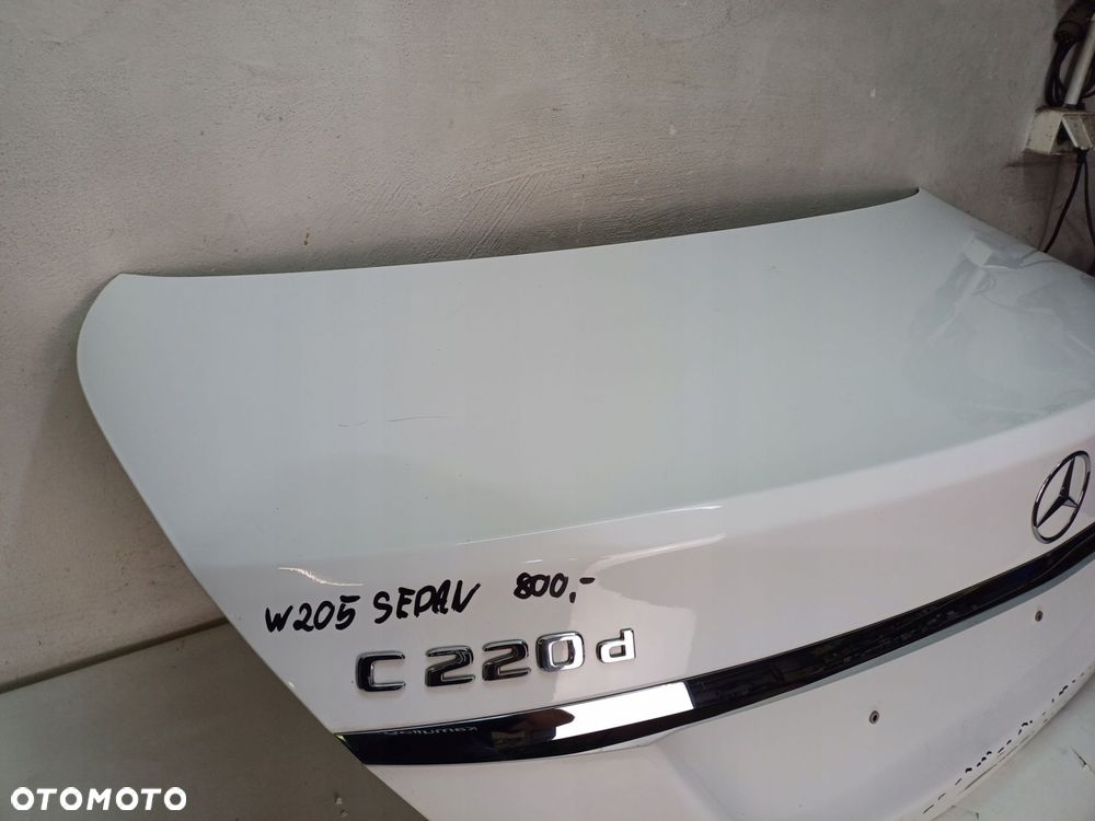 mercedes c klasa w205 sedan klapa bagażnika tył pokrywa bagażnika tylnia - 4