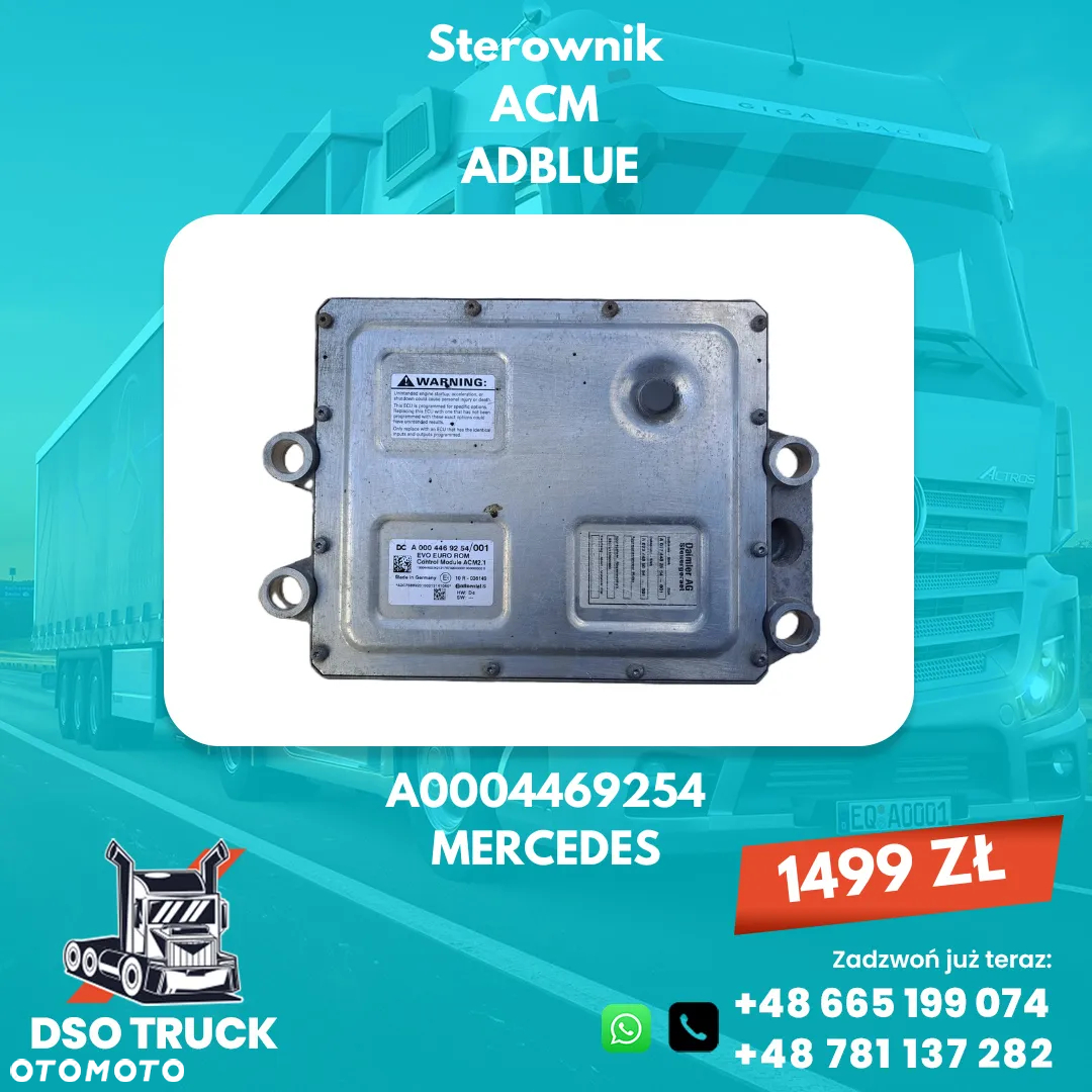 A0004466654 A0004469254 Sterownik ACM adblue mercedes MP ACTROS AXOR ATEGO - 2