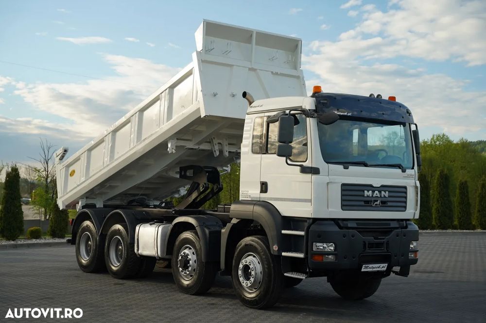 MAN TGA 35.480 / 8x6 / BASCULATOR CU 2 LATE / HYDRODOLT / MEILLER KIPPER / MANUAL / CAMERĂ - 9