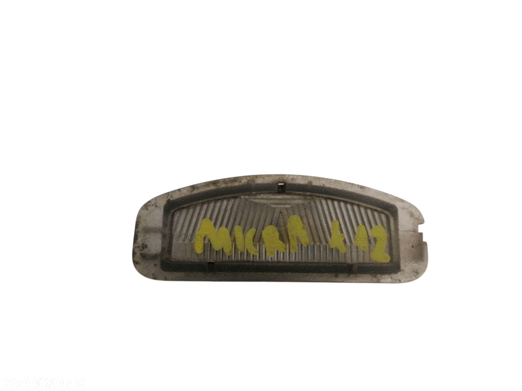 LAMPKA TABLICY REJESTRACYJNEJ NISSAN MICRA K12 1 - 1