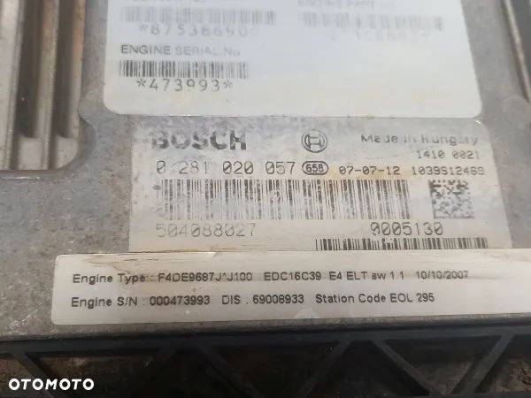 Komputer sterownik silnika IVECO Tier3 87538690 Case Maxxum 140 - 3