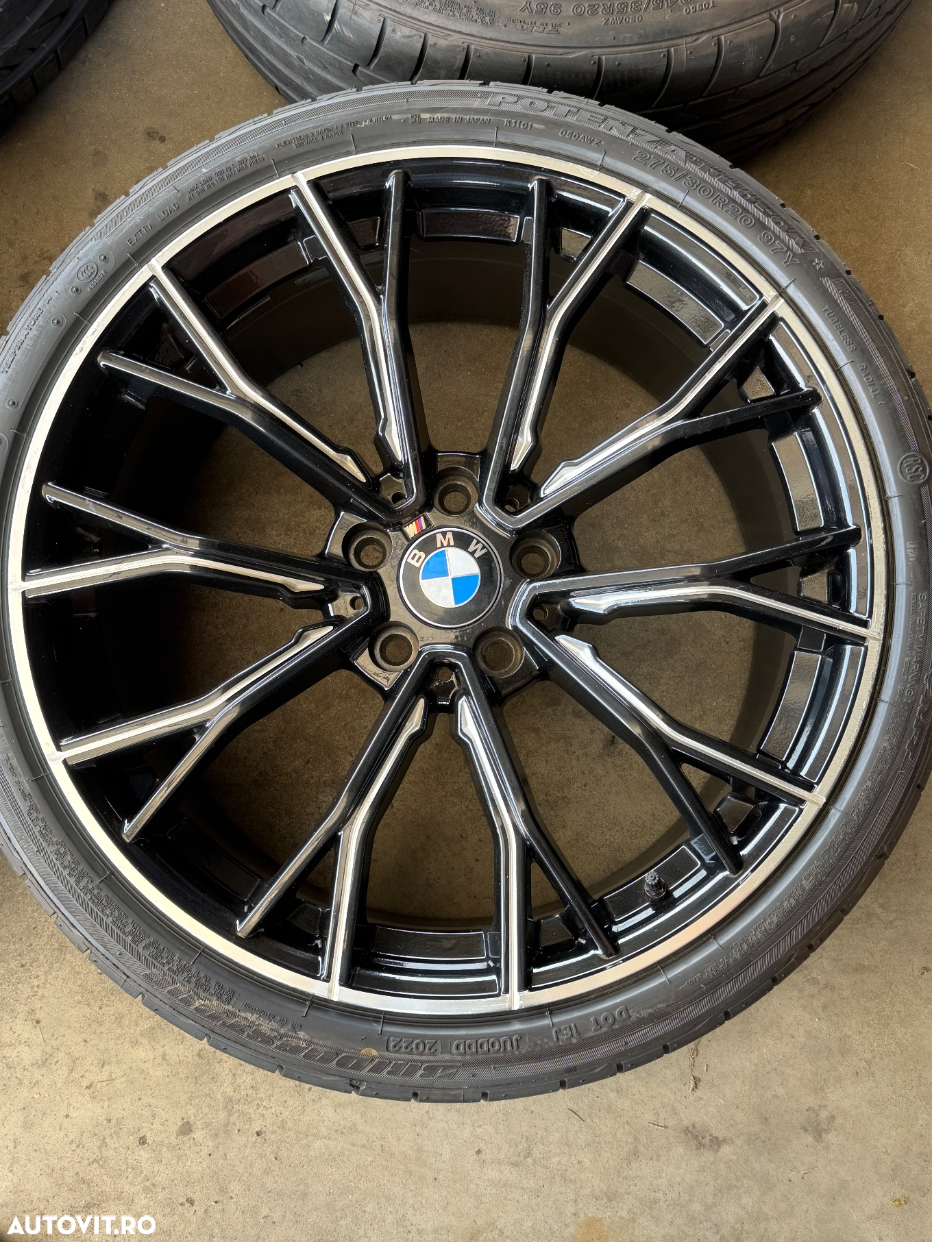 Vând jante BMW seria 5 pe 20” cu anvelope runflat de vară - 4
