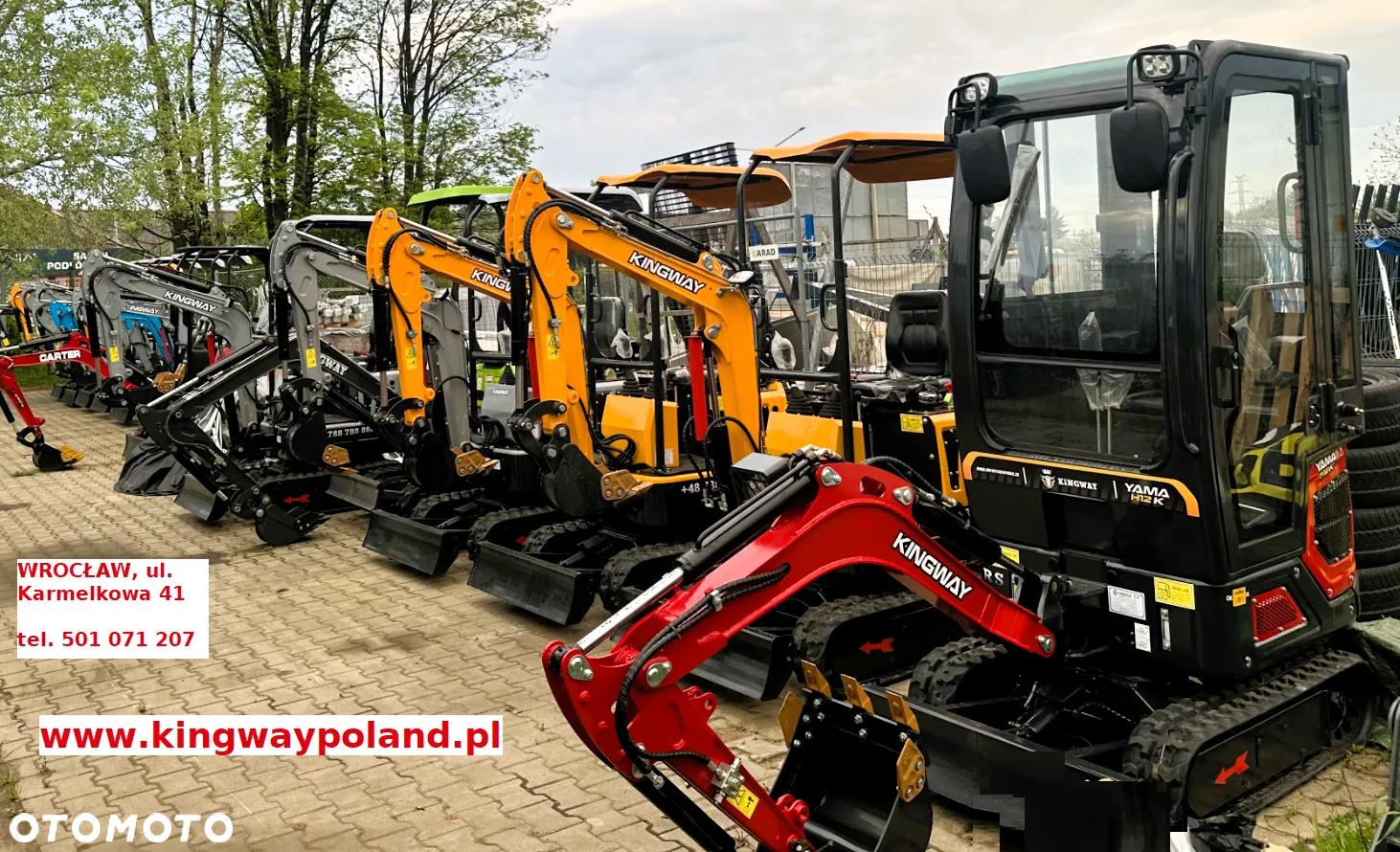 Kingway SV15 JOISTICK KABINA Ramię skr 1500kg 3 łyżki 3-cyl SILNIK 25KM D - 30