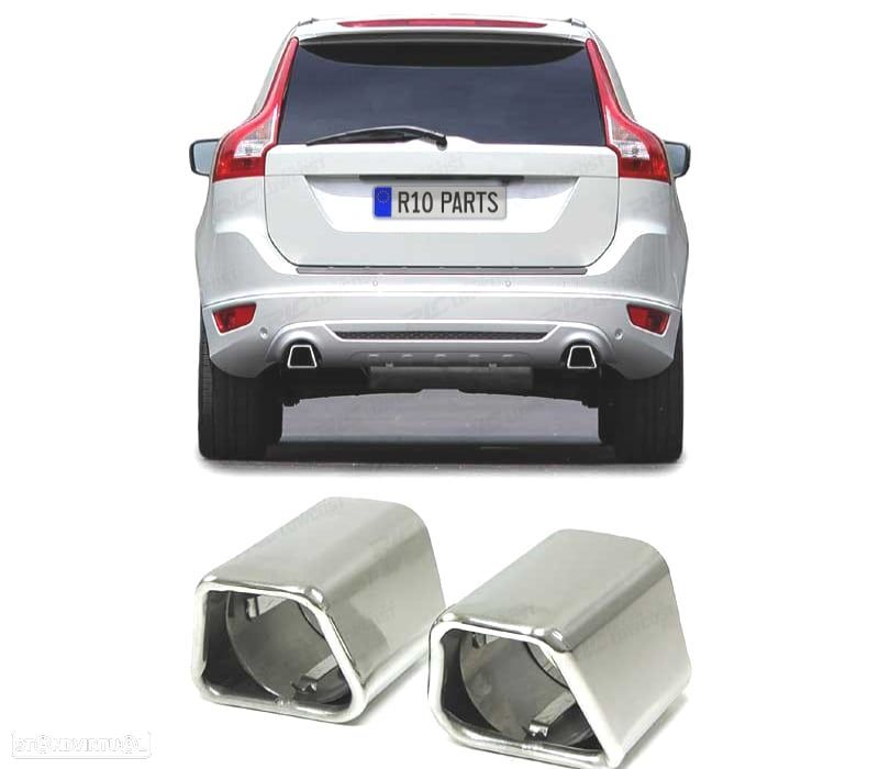 PONTEIRA DE ESCAPE VOLVO XC60 V60 S60 00- CROMO - 1