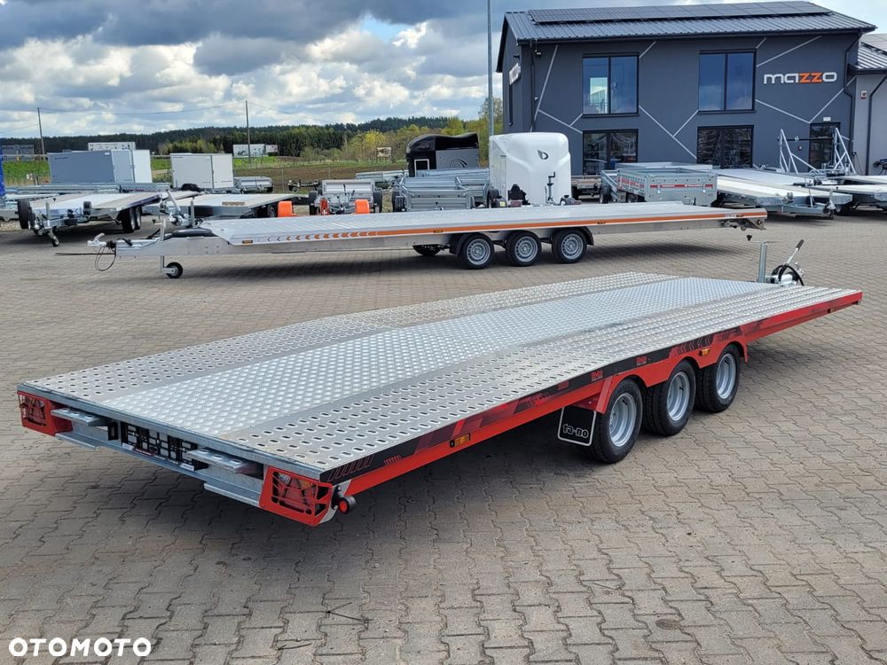 TA-NO DOSTAWA! Laweta Scorpio 600x210cm Przyczepa trzyosiowa z podłogą aluminiową! Koła 10” Kąt najazdu 12° Idealna do przewozu busa, samochodu! DMC 3500kg - 12