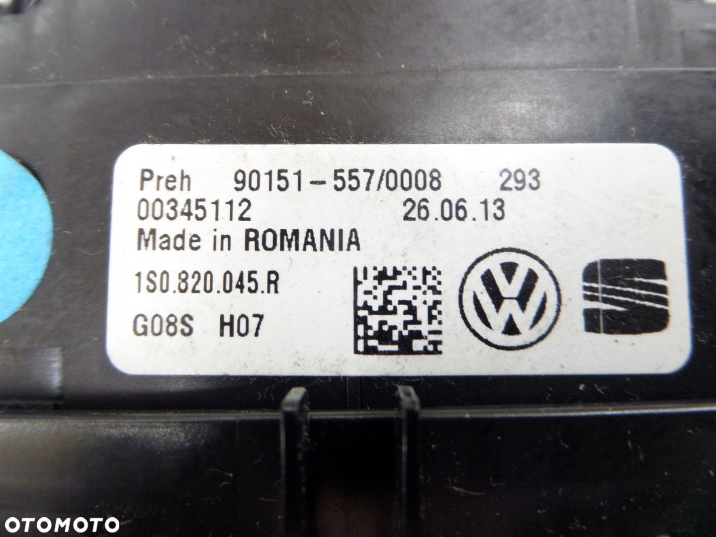 RADIO PANEL KLIMY VW UP 1S0035156H - 5