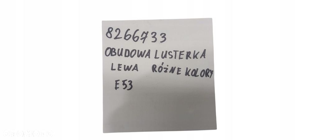 Bmw X5 E53 Osłona Obudowa Nakładka Lusterka Lewa 8266733 - 7