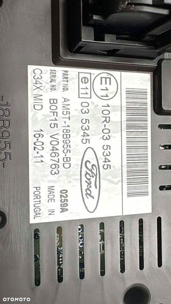 wyświetlacz radia ford c-max mk2 focus mk3 przed lift - 3