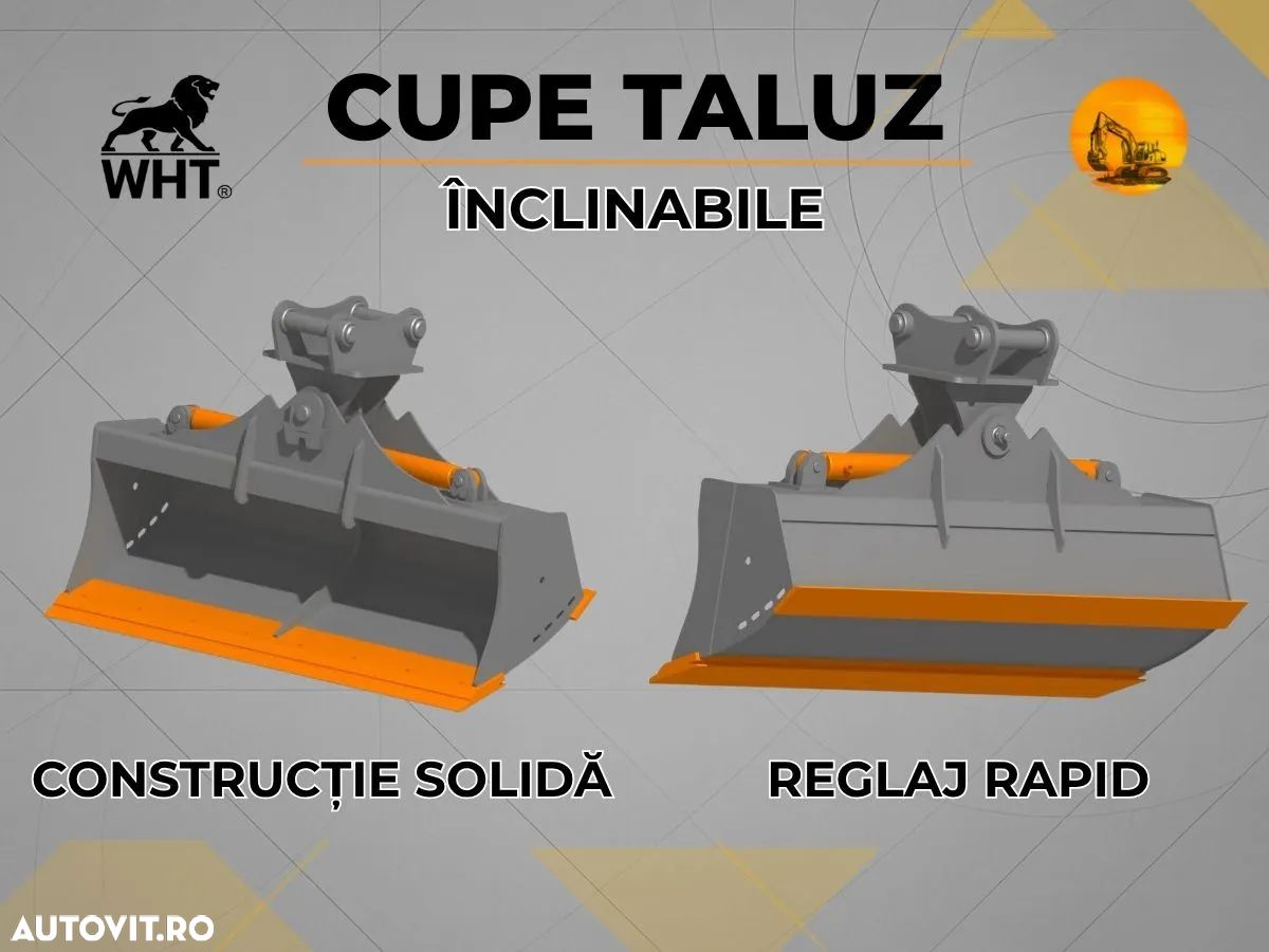 Cupă taluz 1200 mm, 1400 mm, 1500 mm, 1600 mm - 1