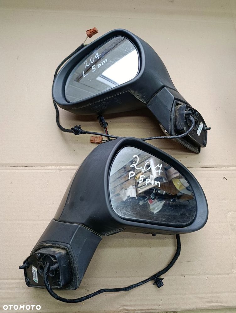 . 207 lusterko lewe prawe 5PIN EU kolor EXLD stan bdb Peugeot - 3