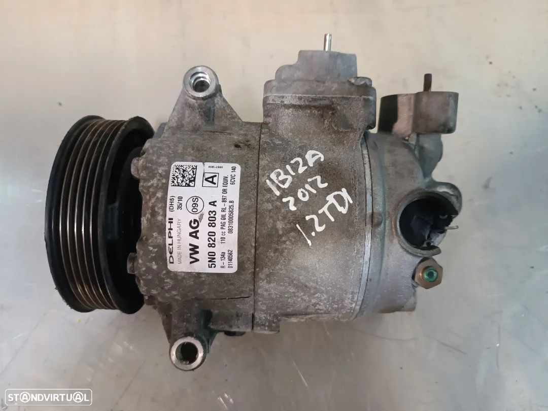 COMPRESSOR AC SEAT IBIZA / LEON / VOLKSWAGEN  1.2TDI 1.6TDI 2.0TDI 5N0820803A 5N0820803 5N0820803E - 1