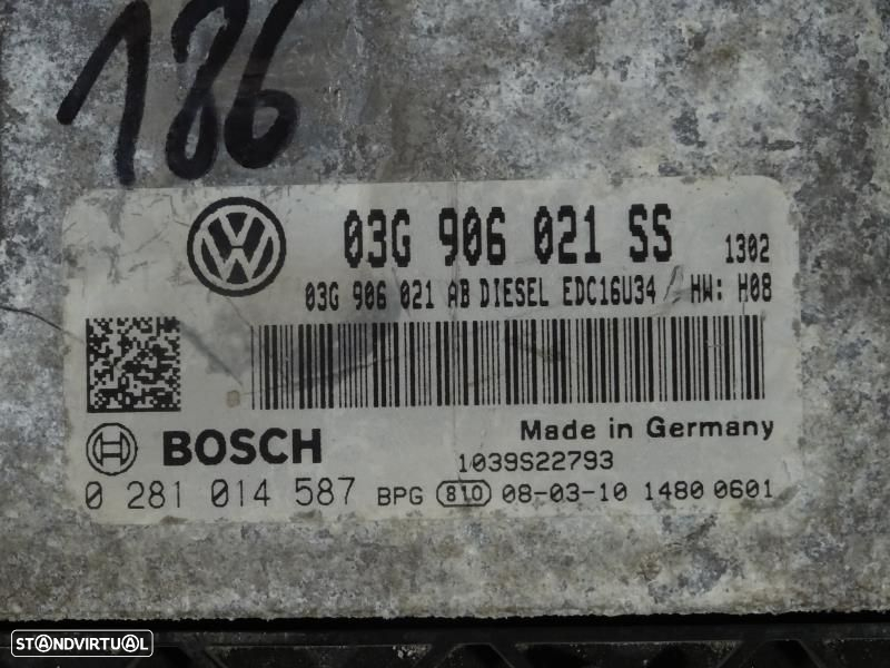 Centralina De Motor Skoda Octavia Ii (1Z3)  03G906021ss / 0281014587 / - 2