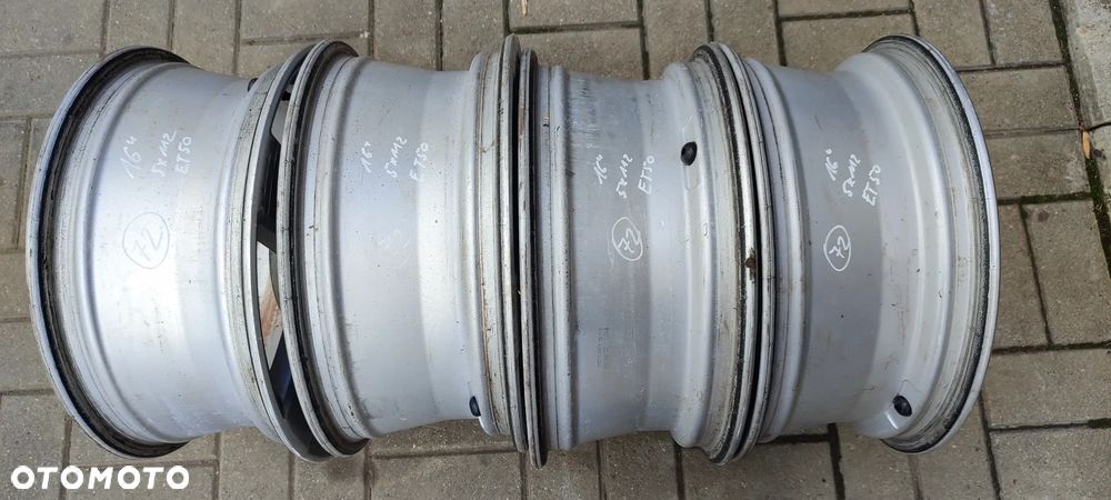 FELGI ALUMNIOWE 5x112 6Jx16 CALI ET50 fi 57.1 1T0 601 025 M VW TOURAN GOLF V VI VII JETTA SEAT SKODA AUDI KOMPLET 4 SZTUKI - 11