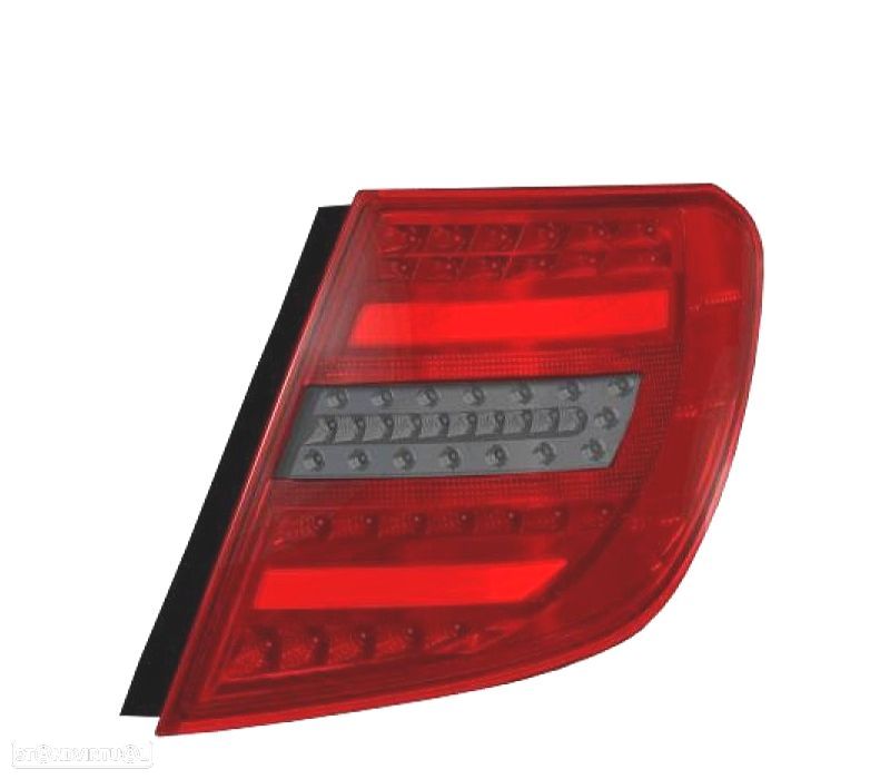 FAROLINS TRASEIROS MERCEDES CLASE C W204 12-14 ESTATE FUMADOS - 1