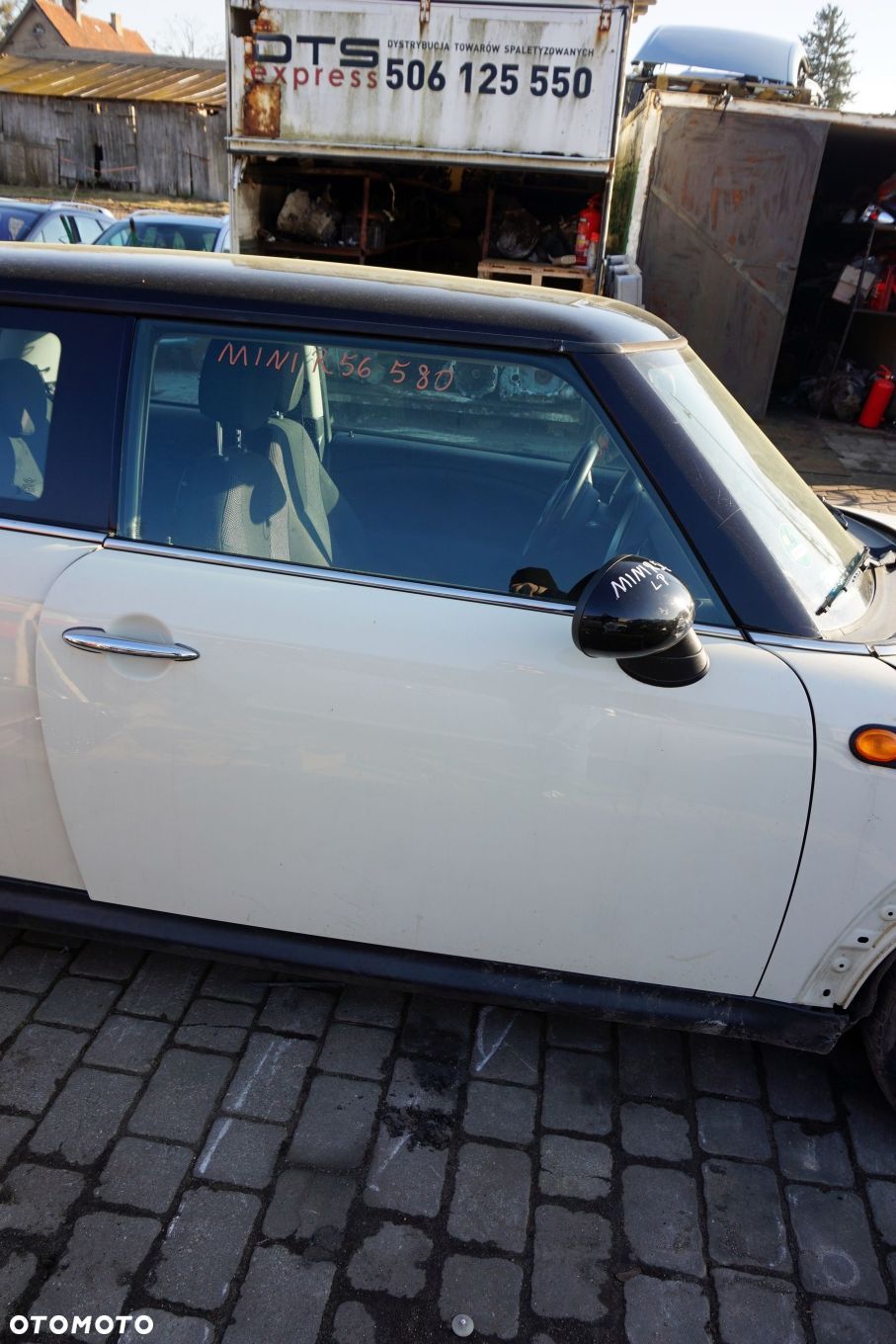 DRZWI PRZEDNIE PRAWE COOPER II R56 5D HB 850  BIAŁY PEPPER WHITE MINI 2005-2014 - 1